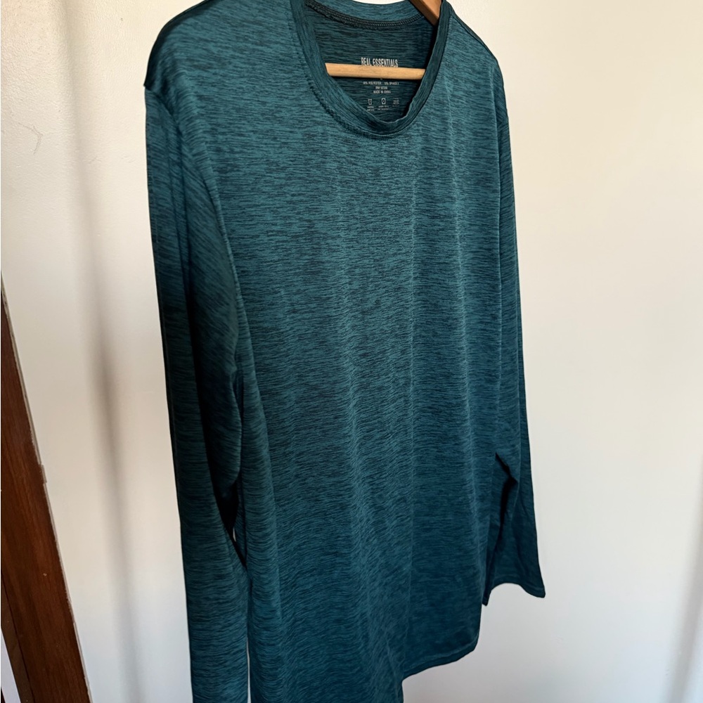 Essentials Blue Patterned Long Sleeve Top